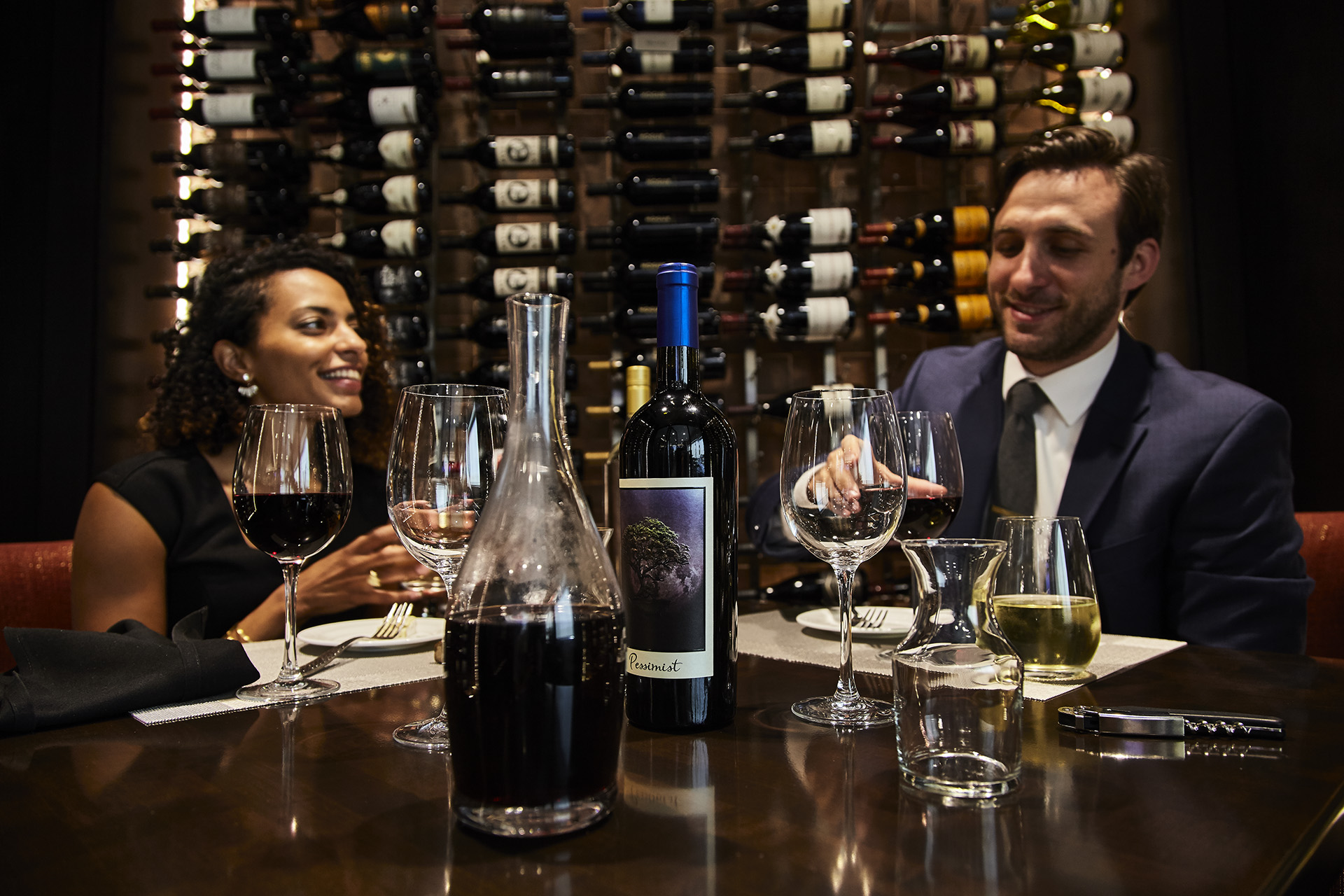 Rivers Club - Couple in Wine Room